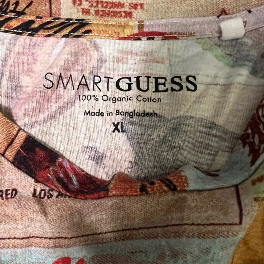 Guess Smartguess Retro Logo Men's Graphic Tee Nostalgia NWOT XL #2308 - Picture 6 of 10